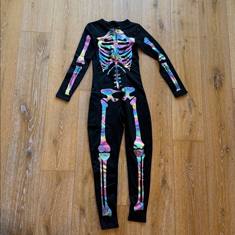 Tipsy Elves Sexy Skeleton Jumpsuit Costume Halloween